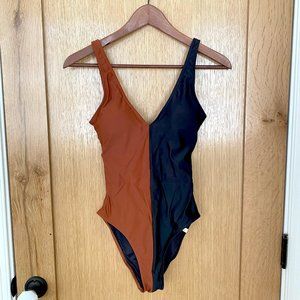 Summersalt The Split Backflip Swimsuit, Amber and Sea Urchin, Size 2